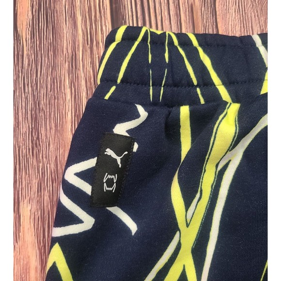 Puma Pants Mens Size XL Run It Back Printed Basketball Pants Dark Blue 536479-01 - Picture 13 of 14